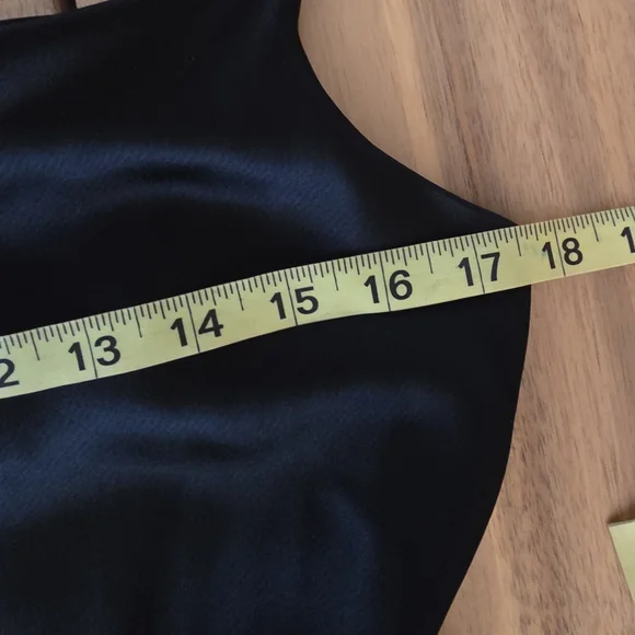 Tahari Dress Evening Drop Waist Cowl Neck Spagetti Strap Black Women Size 8 - Picture 15 of 16